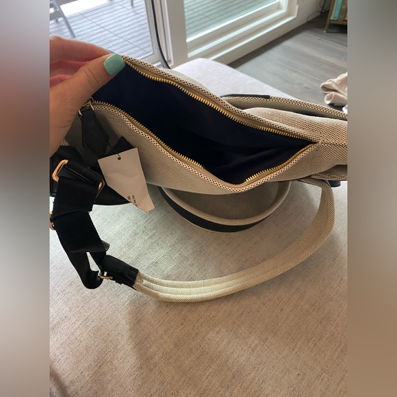 Paravel Upland leather-trimmed canvas Backpack in Domino Black - Picture 10 of 12